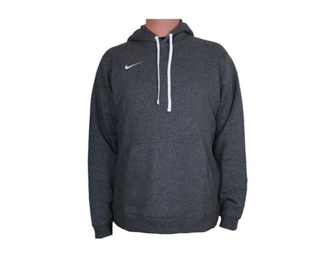 nike kapuzenpullover team club 19 fleece hoody grau weiß